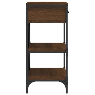 Wandtafel 75x34,5x75 cm bewerkt hout bruineikenkleurig Wandtafel 75x34,5x75 cm bewerkt hout bruineikenkleurig