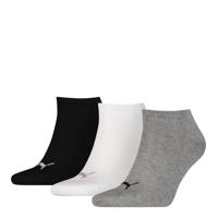 Puma sokken invisible grijs-wit-zwart 3-pack-43-46 - thumbnail