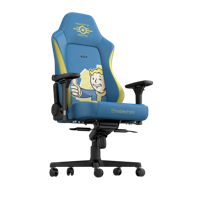 Noblechairs NBL-HRO-PU-FVT gamestoel PC-gamestoel Gecapitonneerde zitting Blauw, Geel - thumbnail