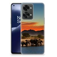 OnePlus Nord 2T | TPU Hoesje | Olifanten - thumbnail