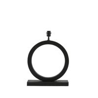 Light & Living Tafellamp 'Tinar' Mangohout, 55cm, kleur Mat Zwart (excl. kap) - thumbnail