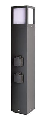 Deko Light 733064 Facado Socket Staande buitenlamp E27 20 W Donkergrijs