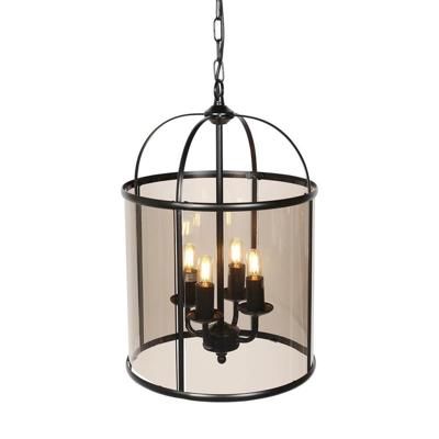 Steinhauer Klassieke hanglampPimpernel zwart 4-lichts - 5972ZW