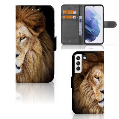 Samsung Galaxy S22 | Telefoonhoesje | Met pasjeshouder | Leeuw