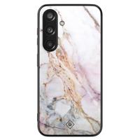 Samsung Galaxy S24 glazen hardcase - Parelmoer marmer - thumbnail