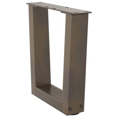 Eettafelpoten 2 st V-vormig 30x(30-31,3) cm staal naturel