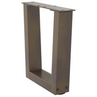 Eettafelpoten 2 st V-vormig 30x(30-31,3) cm staal naturel - thumbnail