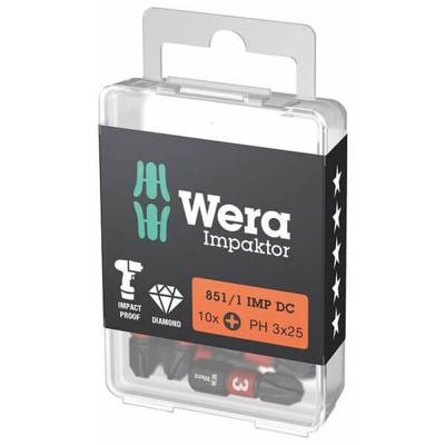 Wera 05057617001 Kruis-bit 3 D 6.3 10 stuk(s) Wera 05057617001 Kruis-bit 3 D 6.3 10 stuk(s)