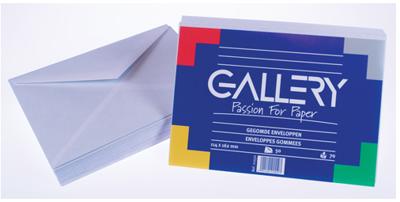 Gallery enveloppen ft 114 x 162 mm, gegomd, pak van 50 stuks