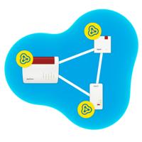 FRITZ! WiFi-versterker FRITZ!Repeater 1200 AX 20002974 3000 MBit/s Mesh-compatible - thumbnail