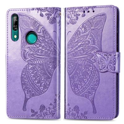 Butterfly Love bloemen reliëf horizontale Flip lederen case voor Huawei P Smart Z met houder & kaartsleuven & portemonnee & Lanyard (licht paars) Butterfly Love bloemen reliëf horizontale Flip lederen case voor Huawei P Smart Z met houder & kaartsleuven & portemonnee & Lanyard (licht paars)