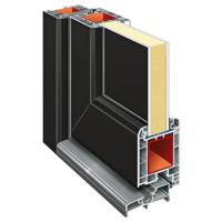 Voordeur 108x208 cm PVC antracietkleurig - thumbnail