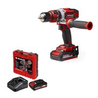 Einhell Power X-Change TE-CD 18/48 Li-i (2x2,0Ah) Accu-klopboor/schroefmachine 2 snelheden Incl. 2 accus, Incl. koffer - thumbnail