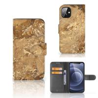 Apple iPhone 12 Mini | Bookcase | Marmer Creme - thumbnail