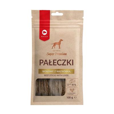 MACED Beef Sticks with liver - Hondensnack - 100g