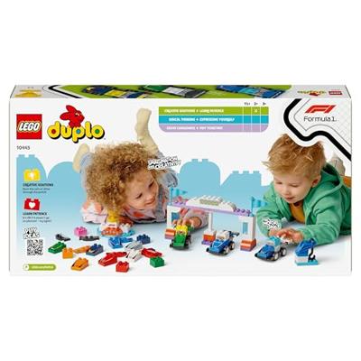 LEGO DUPLO F1 team racewagens en coureurs 10445 - thumbnail