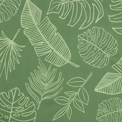 Stoelkussens 2 st bladpatroon 40x40x7 cm stof