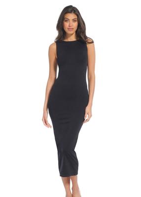 Magic corrigerende lange jurk - Bodycon comfort slip dress - Extra lange onderjurk - XL - Grijs - Onderbroek - Ondergoed- Corrigerend ondergoed -