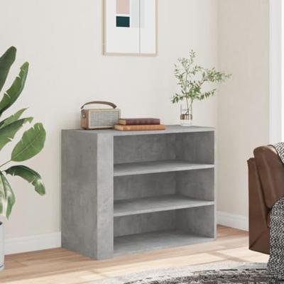 Wandkast 75x35x60 cm bewerkt hout betongrijs