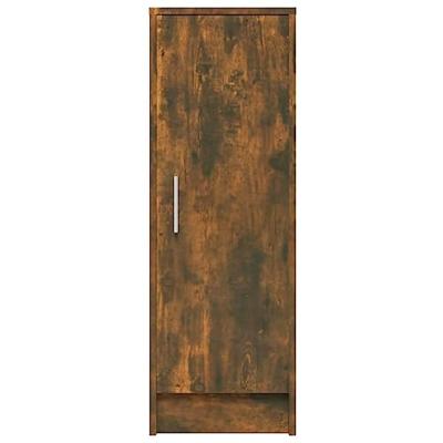 Schoenenkast 32x35x92 cm bewerkt hout gerookt eikenkleurig Schoenenkast 32x35x92 cm bewerkt hout gerookt eikenkleurig