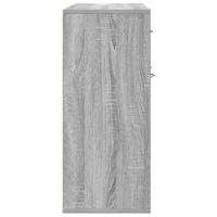 Dressoir 88x30x70 cm bewerkt hout grijs sonoma eikenkleurig - thumbnail