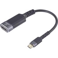 Renkforce RF-6798310 USB-C / DisplayPort Adapterkabel [1x USB-C stekker - 1x DisplayPort bus] Zwart-grijs 4K UHD 0.20 m - thumbnail