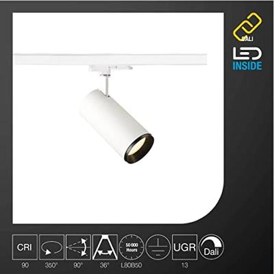 SLV NUMINOS L 1004567 LED-railspot 3-fasig LED vast ingebouwd 25.41 W Wit