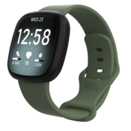 Fitbit Versa 3 & 4 / Sense 1 & 2 Sportbandje - Groen - Maat: M/L