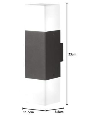 Trio Design buitenlampHudson led 2-lichts antraciet - 220060242