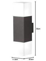 Trio Design buitenlampHudson led 2-lichts antraciet - 220060242 - thumbnail