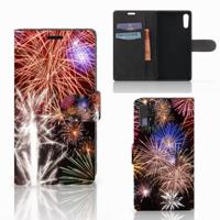 Sony Xperia XZ | Sony Xperia XZs | Wallet Case | met Pasjes | Vuurwerk - thumbnail