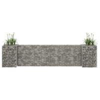 VidaXL Gabion plantenbak h-vormig 260x40x60 cm staaldraad - thumbnail