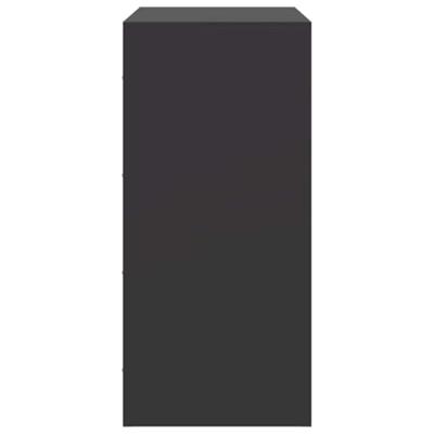 Dressoir 67x39x83 cm staal zwart Dressoir 67x39x83 cm staal zwart