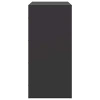 Dressoir 67x39x83 cm staal zwart - thumbnail