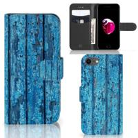 iPhone 7 | 8 | SE (2020) | SE (2022) | Book Style Case | Wood Blue - thumbnail