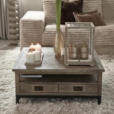 Rivièra Maison Salontafel 'The Hoxton' Essenhout, 90 x 90cm