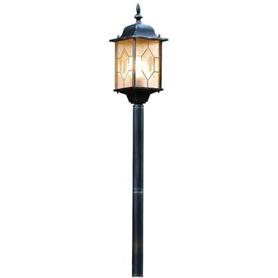 Konstsmide 7245-759 Milano Staande buitenlamp Spaarlamp E27 75 W Zwart, Zilver