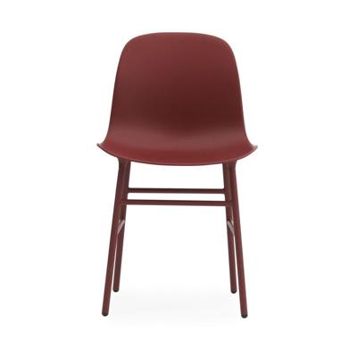 Normann Copenhagen Form eetkamerstoel Red vierpoot staal