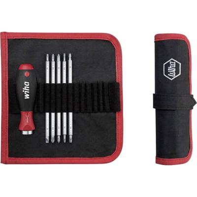 Wiha 281T6-01 SET 6tlg Wisselklingset 6-delig Plat, Kruiskop Phillips, Kruiskop Pozidriv, Binnen-Torx Werkplaats