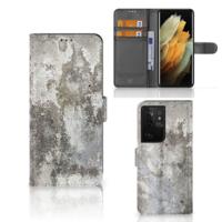 Samsung Galaxy S21 Ultra | Bookcase | Beton Print - thumbnail