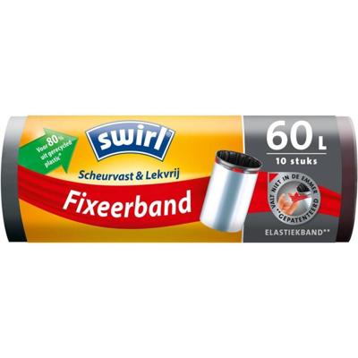 Swirl Afvalzakken met fixeerband 60L