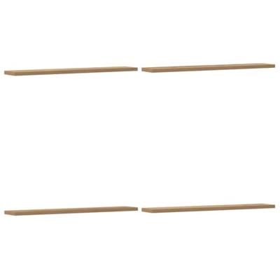 Wandschappen 4 st 60x20x1,5 cm bewerkt hout artisanaal eiken Wandschappen 4 st 60x20x1,5 cm bewerkt hout artisanaal eiken