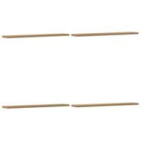 Wandschappen 4 st 60x20x1,5 cm bewerkt hout artisanaal eiken - thumbnail