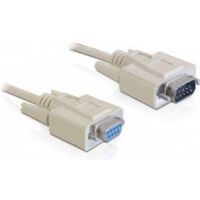 DeLOCK serial rs-232 extension 9 pin male > 9 pin female, 5m kabel (84016)