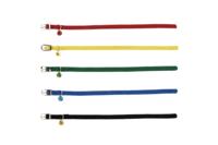 Nylon kattenbandje met bel - Rood - thumbnail