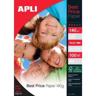 Apli fotopapier Best Price ft A4, 140 g, pak van 100 vel