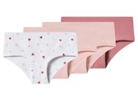 esmara Set van 4 kinder hipsters (roze/roze/wit, 158/164) - thumbnail