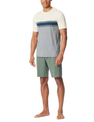 Schiesser Schiesser Pyjama Short khaki 182607 56/XXL