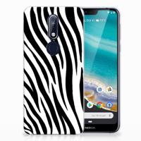 Nokia 7.1 | TPU Hoesje | Zebra - thumbnail