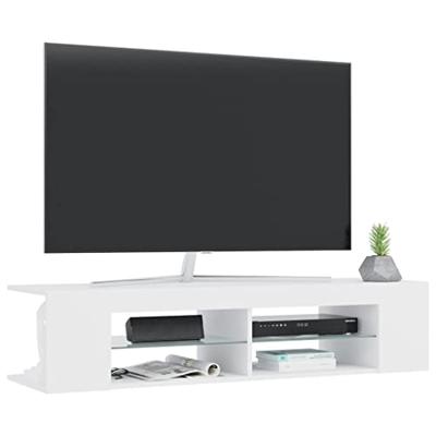 Tv-meubel met LED-verlichting 135x39x30 cm wit Tv-meubel met LED-verlichting 135x39x30 cm wit